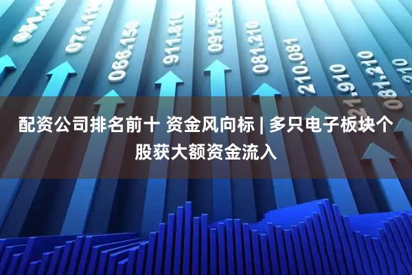 配资公司排名前十 资金风向标 | 多只电子板块个股获大额资金流入